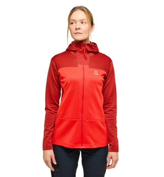 ROC Flash Mid Hood Women, Corrosion/ Poppy red